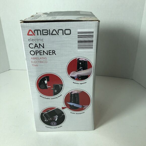 Ambiano Electric‎ Can Opener 3 in 1 Opener Sharpener Model 72813A1 Steel F3 - Picture 4 of 9